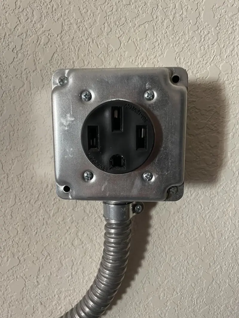 NEMA 14-50 outlet installed for Electrical Panel Upgrade in Galloway
